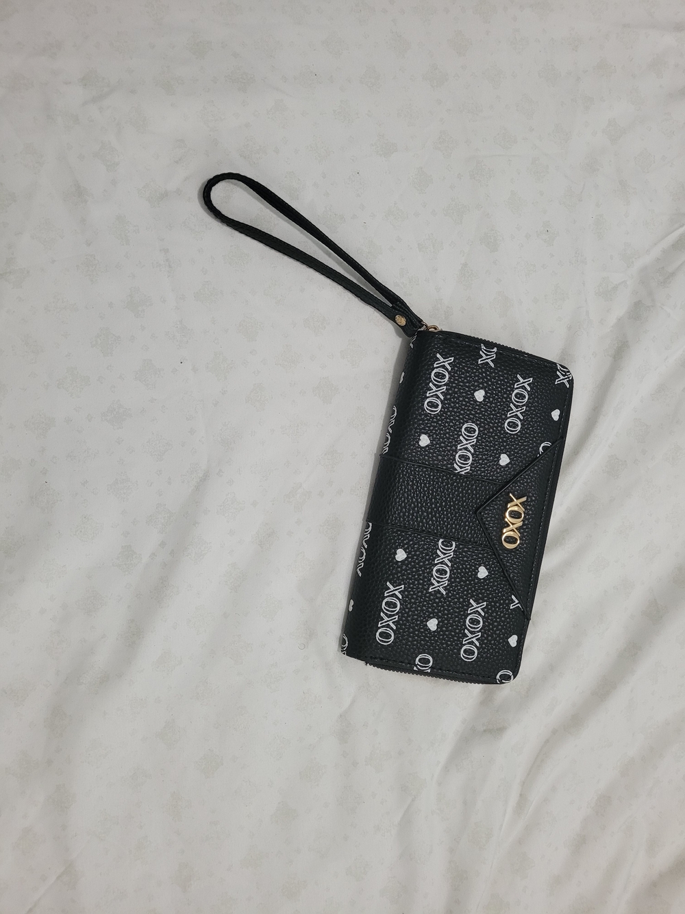 XOXO Black Wristlet Wallet